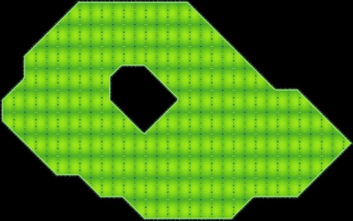 The exact same island geometry after an optional texture pass